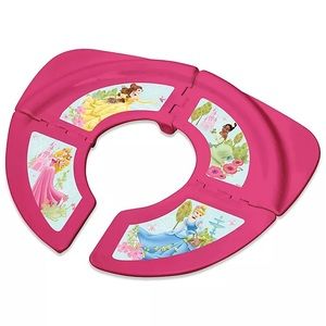 Girls pink princess potty training portable foldable seat